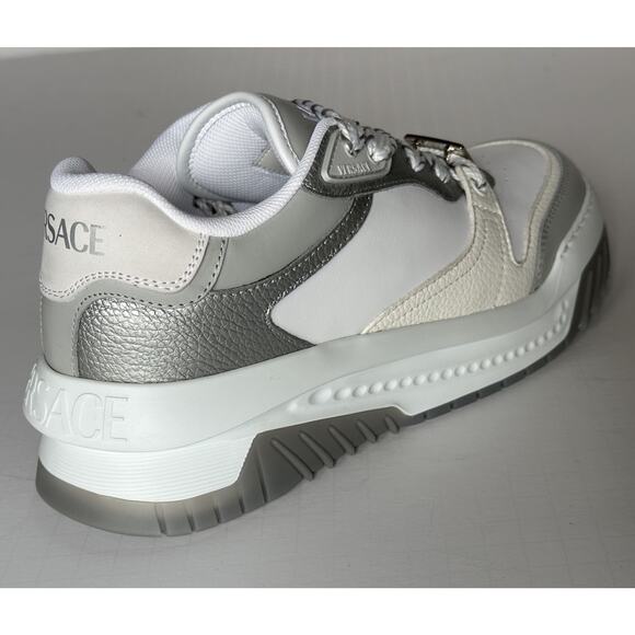 Versace Odissea Men’s Leather White/Gray Sneakers 8.5 US (41.5) 1015437 NIB $950 main image 6